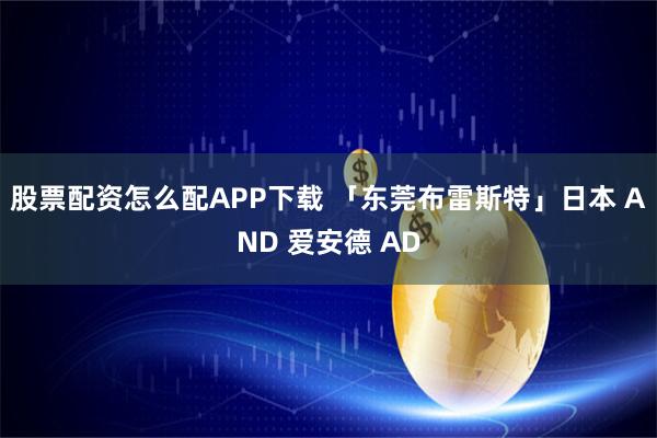 股票配资怎么配APP下载 「东莞布雷斯特」日本 AND 爱安德 AD
